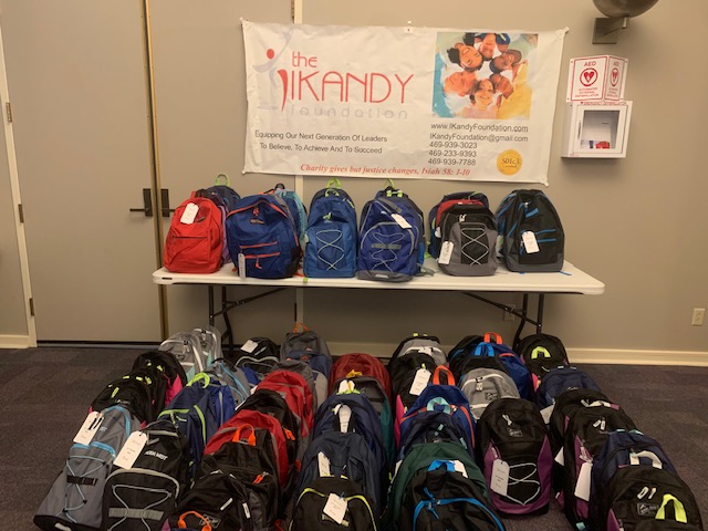 2022 Ikandy Foundation Back to School backpacks give away.